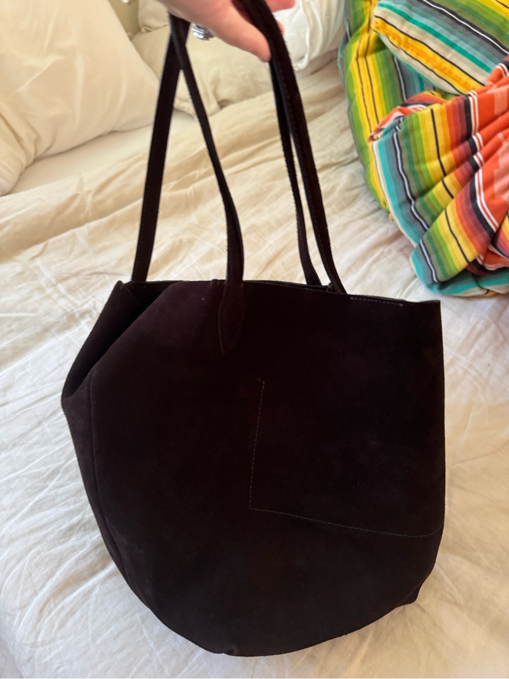 Madewell - The Shopper Tote - Suede - Dark Carob - Picture 8 of 8